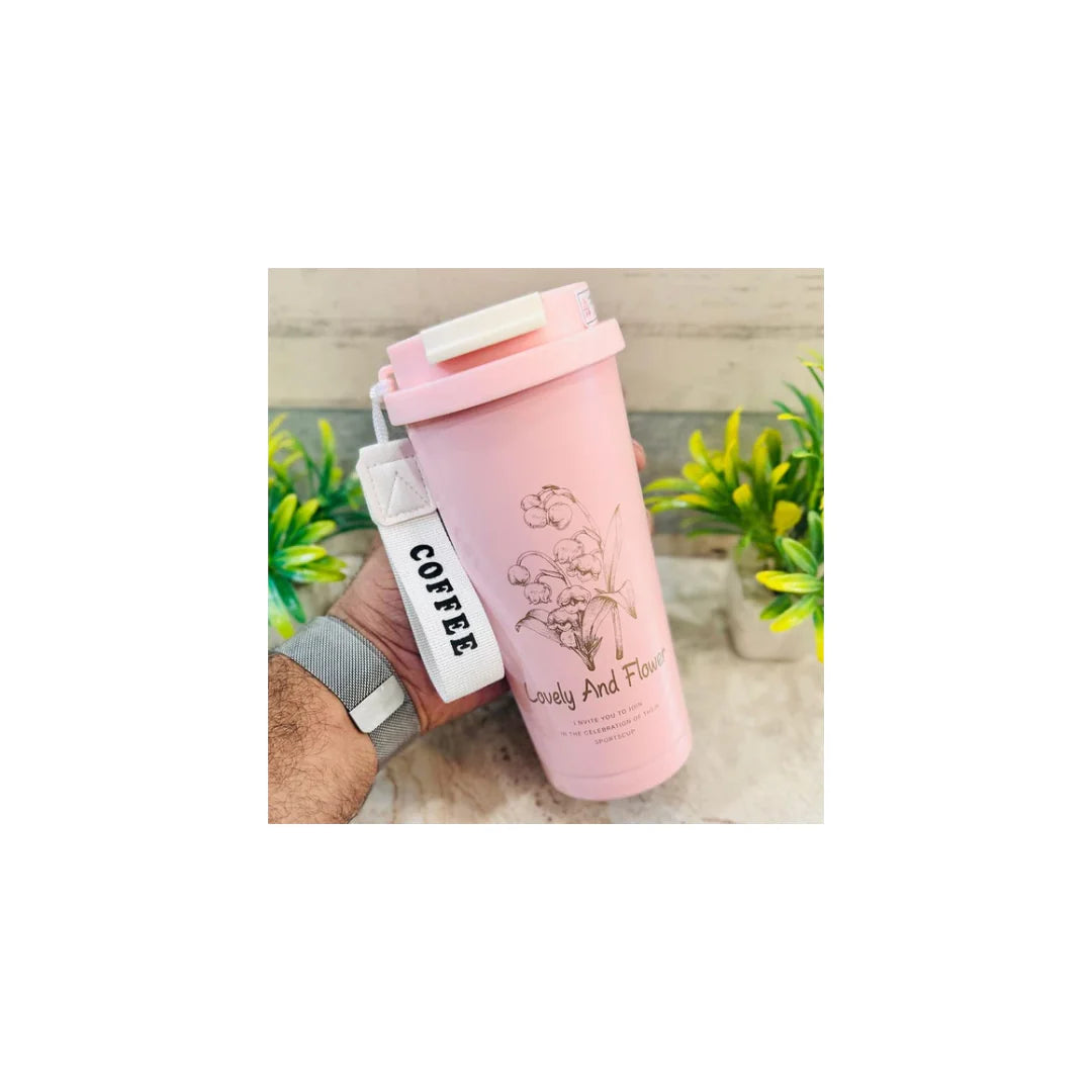 Stylish 17oz Insulated Water Bottle for Water, Tea & Coffee – Leakproof, Hidden Spout, Ideal for Work & Trave