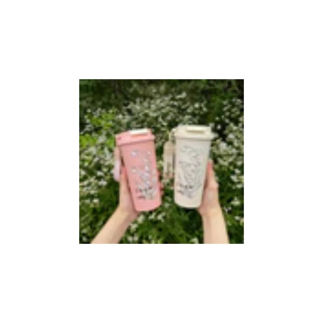 Stylish 17oz Insulated Water Bottle for Water, Tea & Coffee – Leakproof, Hidden Spout, Ideal for Work & Trave