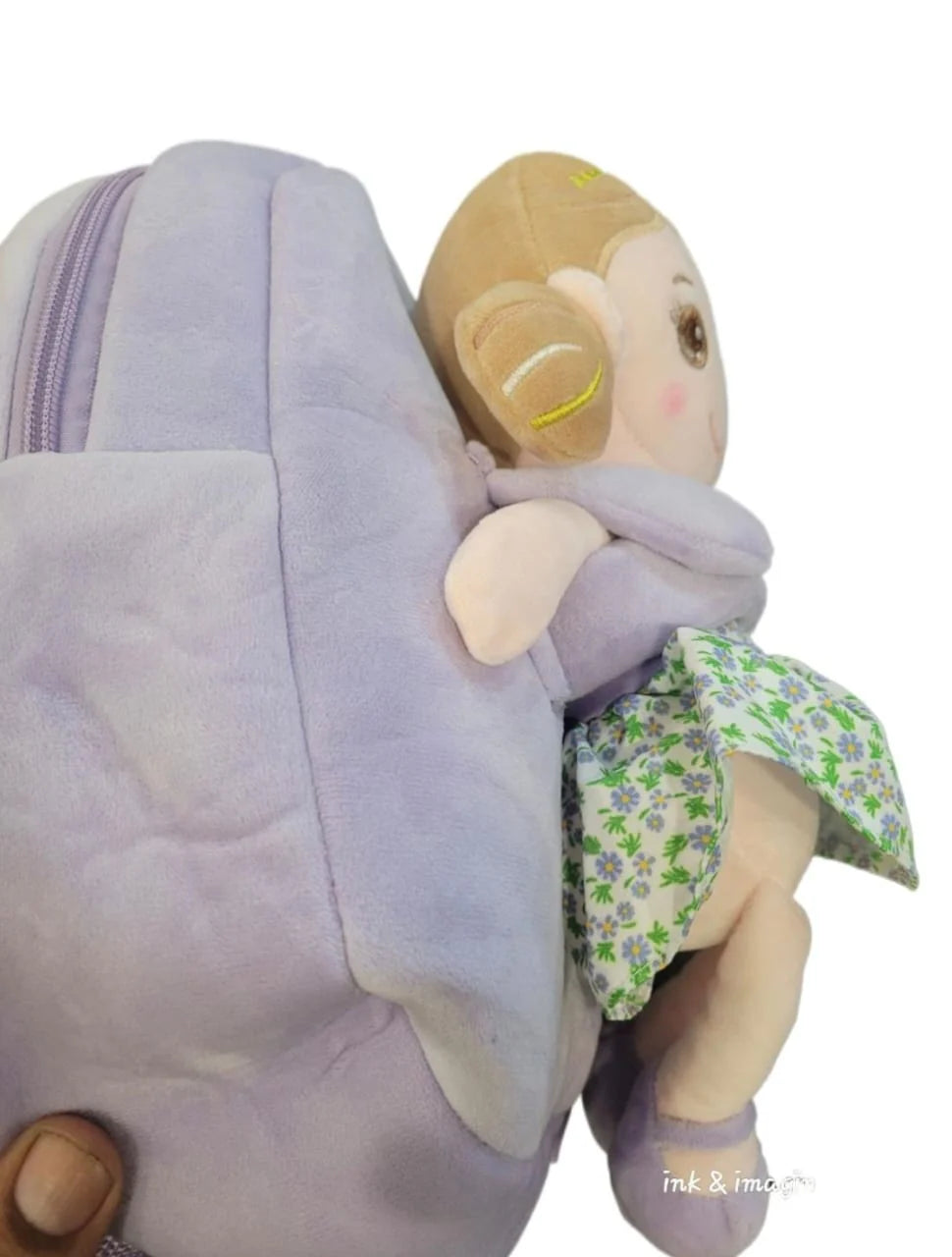 Character Plush Bag for Girls | Soft Stuff Doll Bag for School & Play | Perfect Toy Bag for Kids & Baby Girls