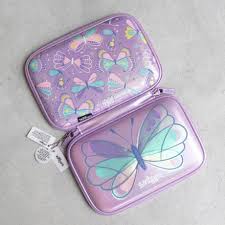 SMIGGLE Pencil Pouch (Purple Butterfly)