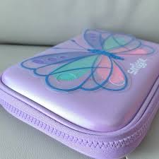 SMIGGLE Pencil Pouch (Purple Butterfly)