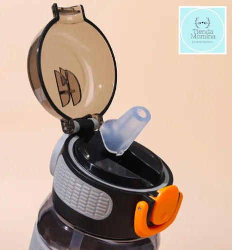 Reusable Plastic Water Bottle with Silicone Spout & Flip-Top Lid – Leak-Proof, BPA-Free Hydration Bottle