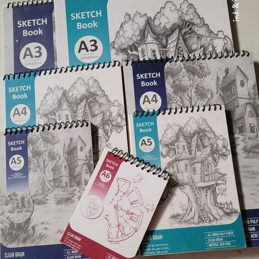 Ultimate Sketchbook – Premium 250g Acid-Free Sketchbooks in A3, A4, A5 & A6 – Perfect for Artists & Creative Projects