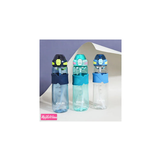 EcoTritan 1000ml Shock-Resistant Acrylic Water Bottle with Safety Lock & Straw