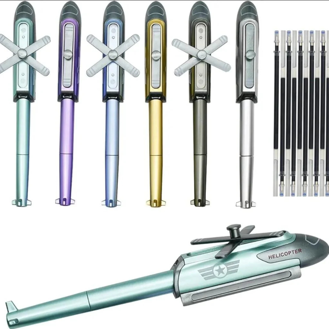 Helicopter Shape Gel Pen for Kids & Students – Fun Chopper Pen for Boys & Girls | Beautiful Gel Pen Design