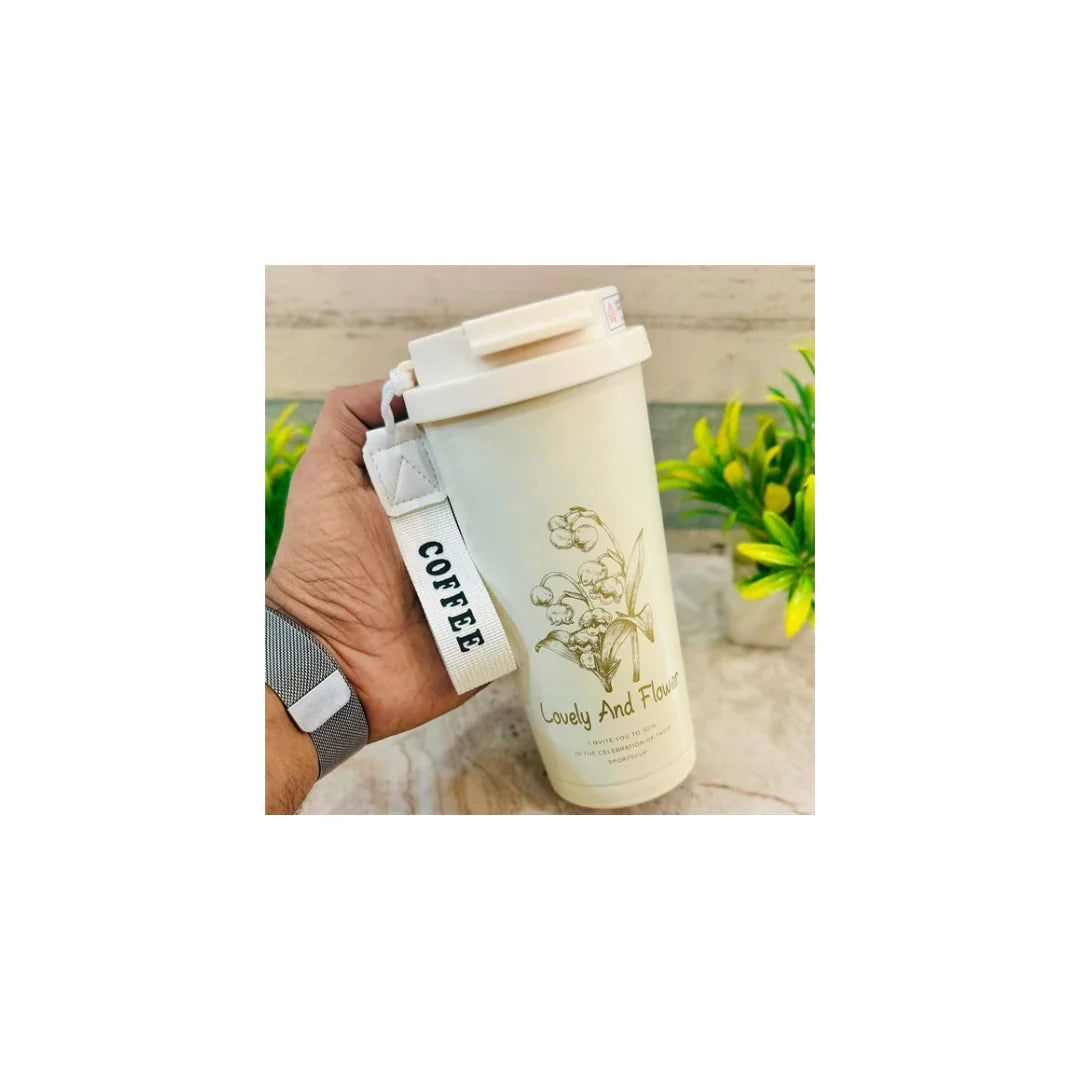 Stylish 17oz Insulated Water Bottle for Water, Tea & Coffee – Leakproof, Hidden Spout, Ideal for Work & Trave