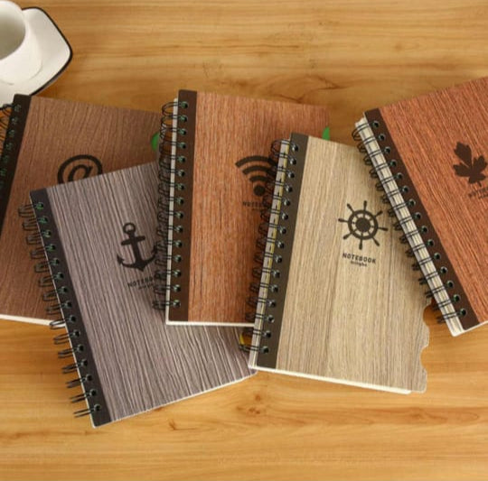 Elegant Spiral-Bound College Diary – 14x16 cm, Ruled Pages with Divider for Organized Note-Taking