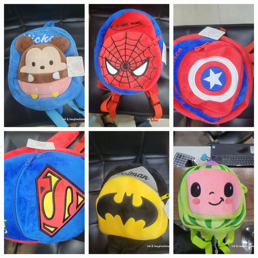 Mini Plush Character Toy Bag – Soft Shoulder Bag for Kids, Lightweight & Cute Crossbody for Boys & Girls