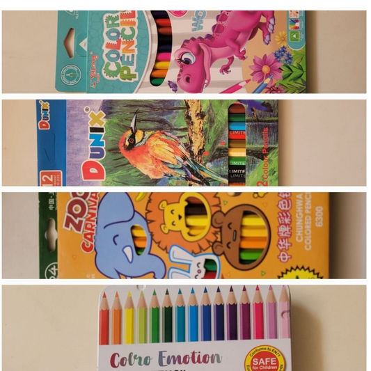 Yalong & Dunix 48-Color Pencil Set – 12 Emotion Colors, 24 Zoo Carnival Shades & 12 Classic Colors in Metal Tray – Non-Toxic, Break-Resistant, Safe for Kids