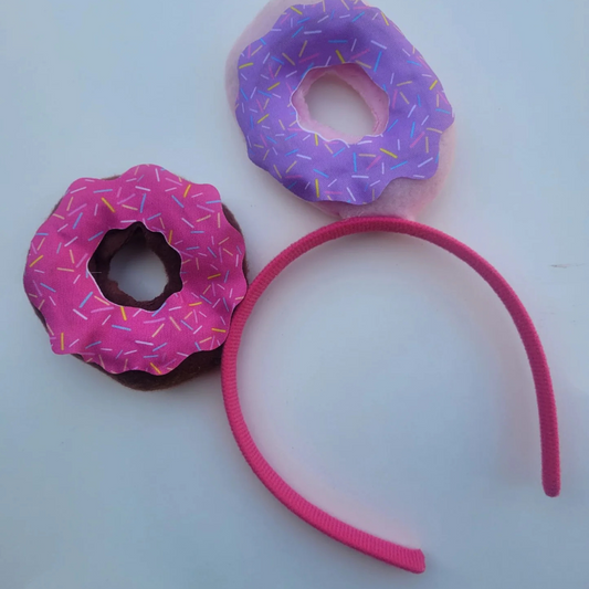 Plush Donut Ears Headband – Cute and Comfortable Donut-Themed Hair Accessory for Kids and Adults