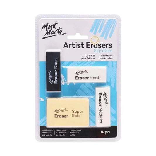 Mont Marte Artist Erasers Signature 4piecee  Professional Eraser Set