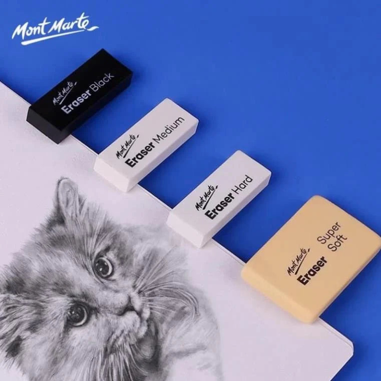 Mont Marte Artist Erasers Signature 4piecee  Professional Eraser Set