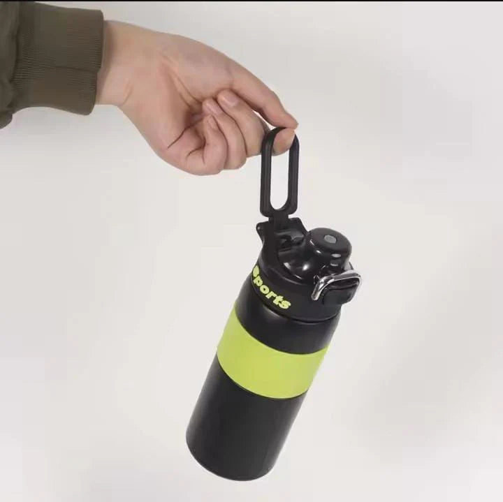 550ml Insulated Thermos Mug with Button-Lock Lid – Double Wall Stainless Steel, Leak-Proof & Temperature Retention