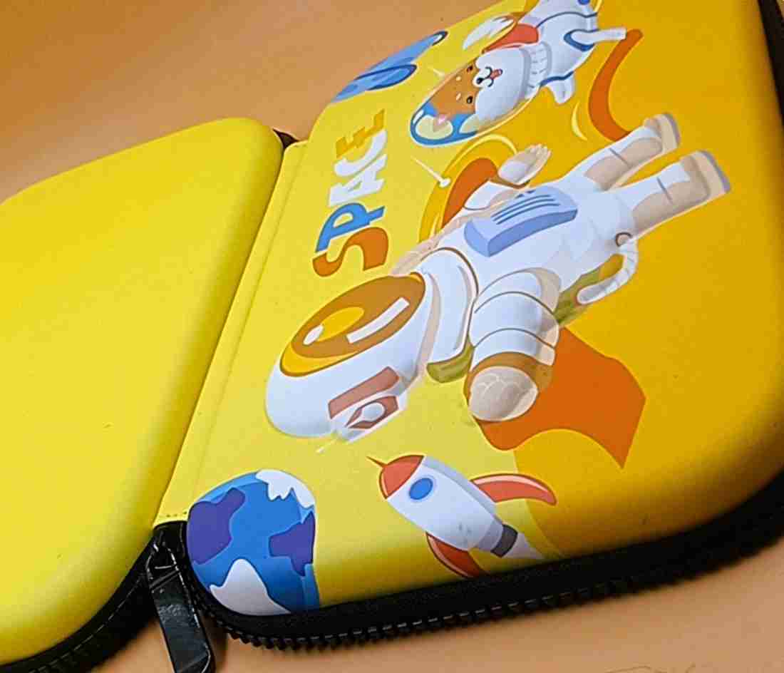 3D EVA Geometry Box | Space Dog Pencil Case for Boys & Students | Funky Soft Pencil Pouch