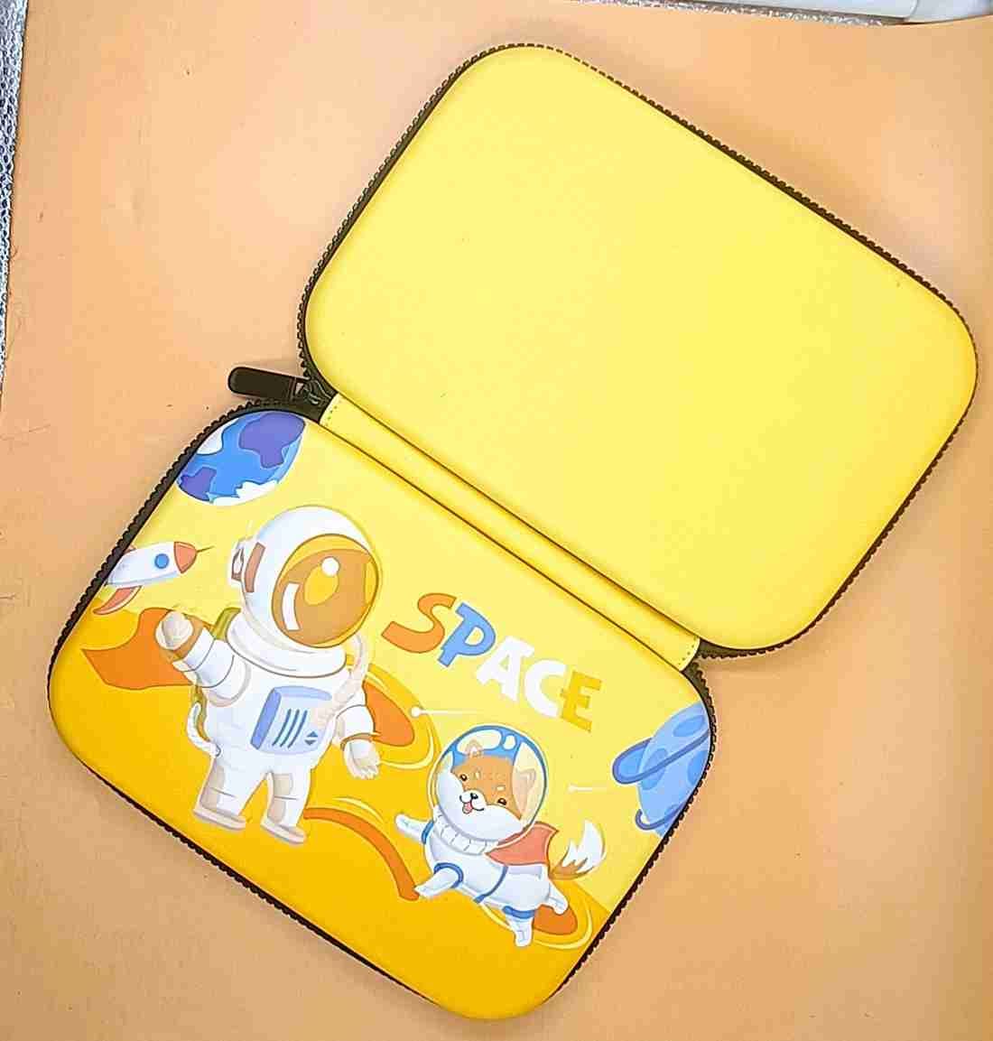 3D EVA Geometry Box | Space Dog Pencil Case for Boys & Students | Funky Soft Pencil Pouch