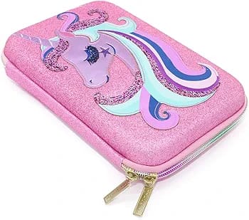 Kawaii Unicorn EVA Pencil Case – Gradient Flamingo Pen Box for School, Office & Gift Use