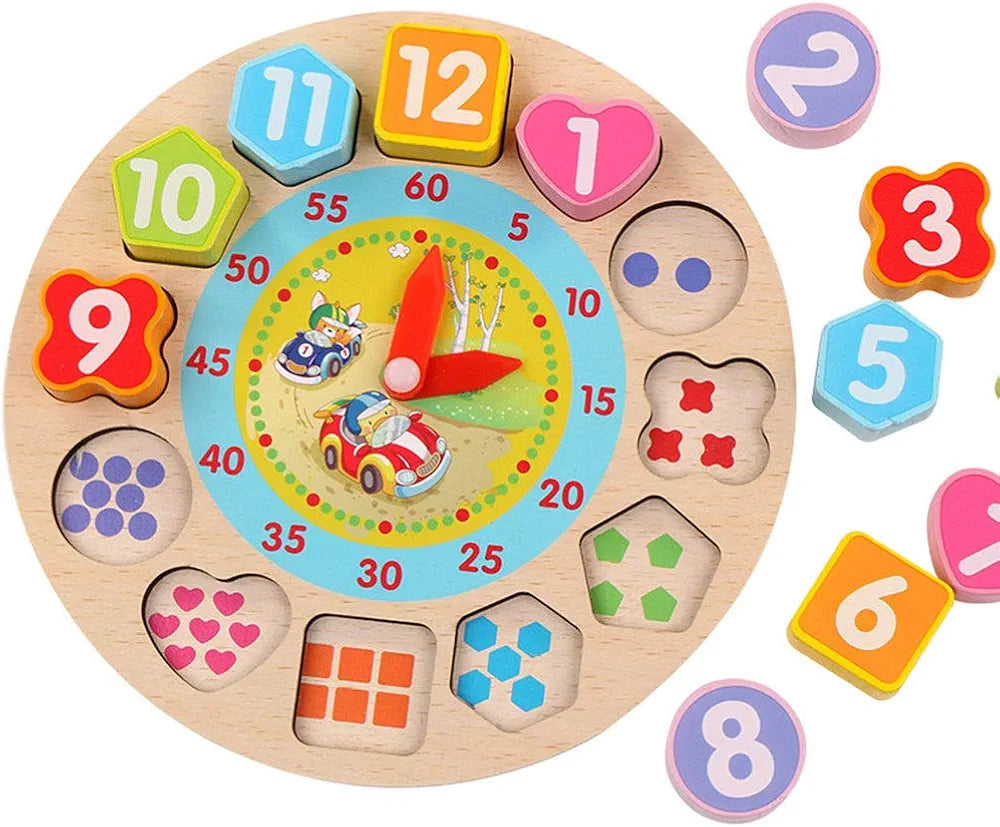Wooden Puzzle Clock Toy for Kids | Fun Educational Activity for Ages 6+