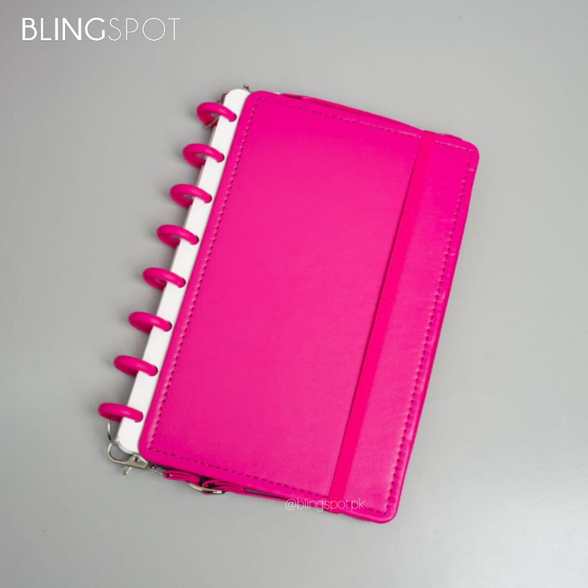 Trendy A5 Shoulder Bag Style Diary for Girls - Fun Faux Leather Journal with Strap, 160 Lined Pages, Elastic Closure, Available in Hot Pink, Yellow, Turquoise, Pastel Blue
